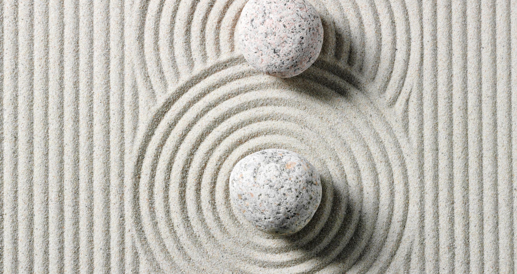 View of a zen sand garden design in Ideas of Order Magazine