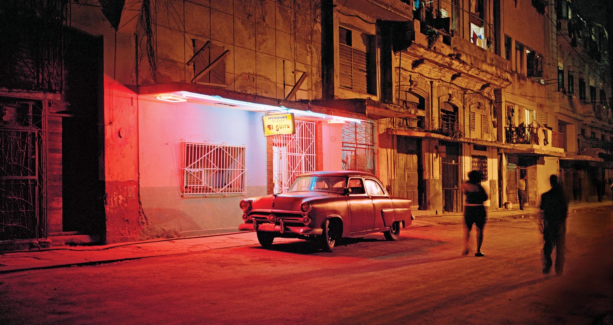 Cuban nightlife neighborhood photographed by Baldomero Fernandaz as seen in California Closets Ideas of Order Magazine